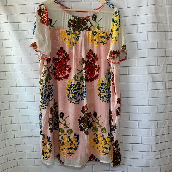 Anthro Maeve Flower Market Burnout Velvet… - Picture 2 of 7